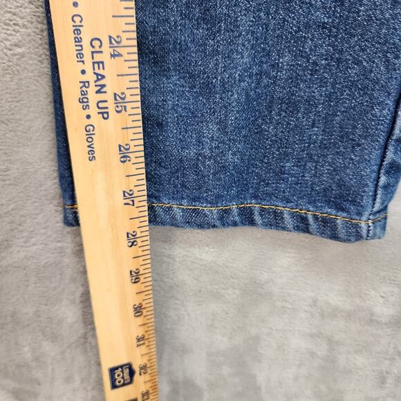 Lee Dungarees Women Jeans 26x28 Relaxed Bootcut Western Cowboy Style Faded Denim - Picture 8 of 10